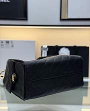 Chanel 25 black bag caviar leather size 40x30x15 cm  - 5