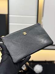 Chanel 25 black bag caviar leather size 40x30x15 cm  - 4