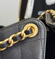 Chanel 25 black bag caviar leather size 40x30x15 cm  - 2