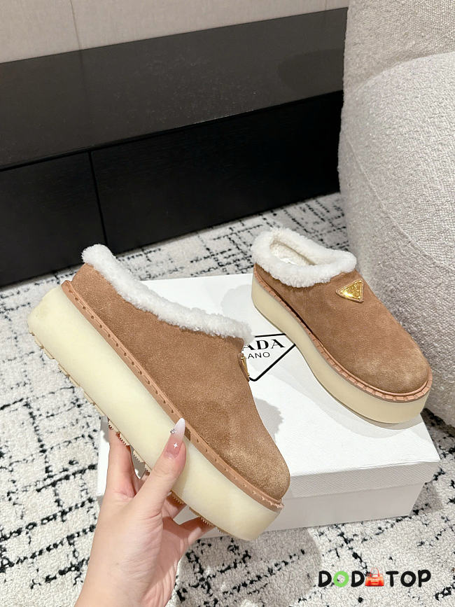 Prada 50mm enamel-logo mules  - 1