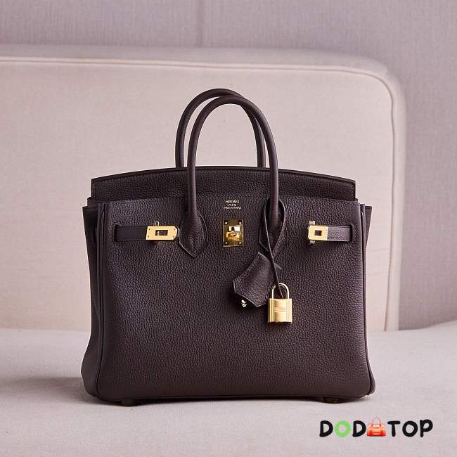 Hermes Birkin 25 Ebene color bag size 25cm - 1