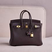 Hermes Birkin 25 Ebene color bag size 25cm - 3