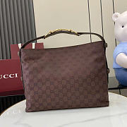 Gucci Beatrix Large Tote Bag Dark Brown Original GG Canvas 850546 size 40x36x12cm  - 6