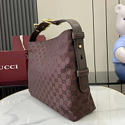 Gucci Beatrix Large Tote Bag Dark Brown Original GG Canvas 850546 size 40x36x12cm  - 5