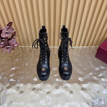 Gucci Women's lace-up ankle boots with GG logo