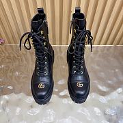 Gucci Women's lace-up ankle boots with GG logo - 2