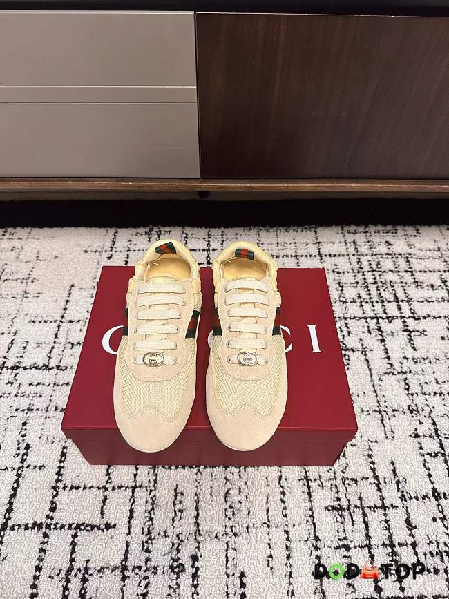 Gucci Shift sneakers for women yellow - 1