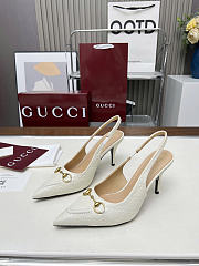Gucci Women's pump with Horsebit white - 2