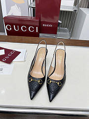 Gucci Women's pump with Horsebit black - 5