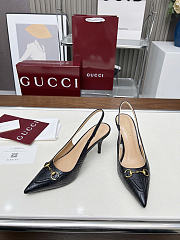 Gucci Women's pump with Horsebit black - 4