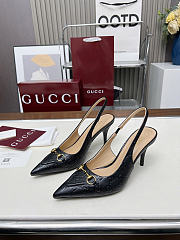 Gucci Women's pump with Horsebit black - 3