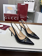 Gucci Women's pump with Horsebit black - 2