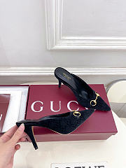 Gucci Women's mule with Horsebit black - AA - 4