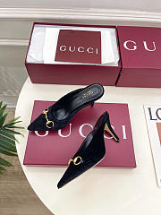Gucci Women's mule with Horsebit black - AA - 3