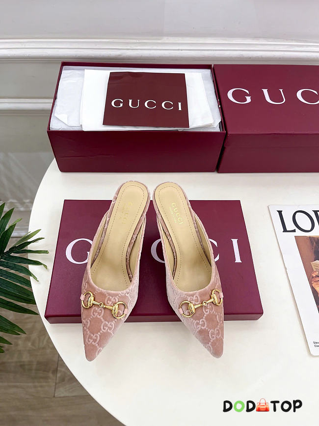 Gucci Women's mule with Horsebit pink  - 1