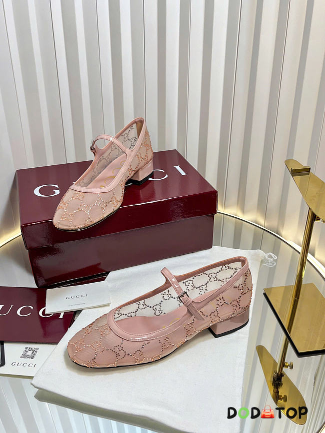 Gucci Women's GG crystal ballet flat  - 1