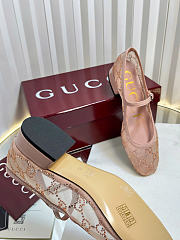 Gucci Women's GG crystal ballet flat  - 6