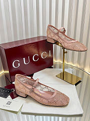 Gucci Women's GG crystal ballet flat  - 5