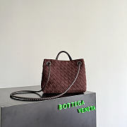 Small Andiamo Bottega Veneta red bag size 25x22x10.5cm - 5