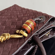 Small Andiamo Bottega Veneta red bag size 25x22x10.5cm - 3