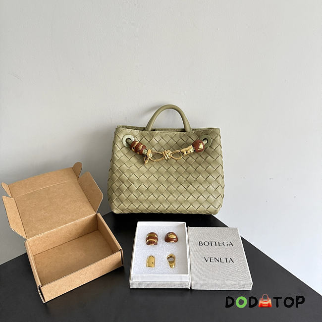 Small Andiamo Bottega Veneta green bag size 25x22x10.5cm - 1