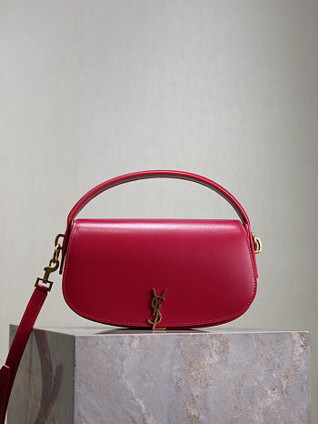 Saint Laurent Voltaire Shoulder bag red Size 24x15x5cm