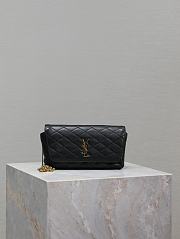 Saint Laurent Gaby Phone Holder YSL Crossbody Bag in Quilted Smooth Leather black size 19x10x4.5cm - 1
