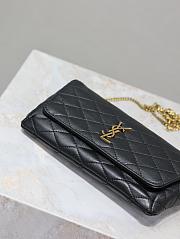Saint Laurent Gaby Phone Holder YSL Crossbody Bag in Quilted Smooth Leather black size 19x10x4.5cm - 6