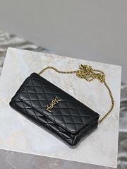 Saint Laurent Gaby Phone Holder YSL Crossbody Bag in Quilted Smooth Leather black size 19x10x4.5cm - 4