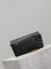 Saint Laurent Gaby Phone Holder YSL Crossbody Bag in Quilted Smooth Leather black size 19x10x4.5cm - 3