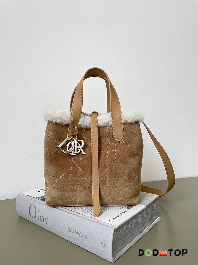 DiorAlps Dior Toujours Vertical Tote Bag brown Size 16x12x18cm - 1