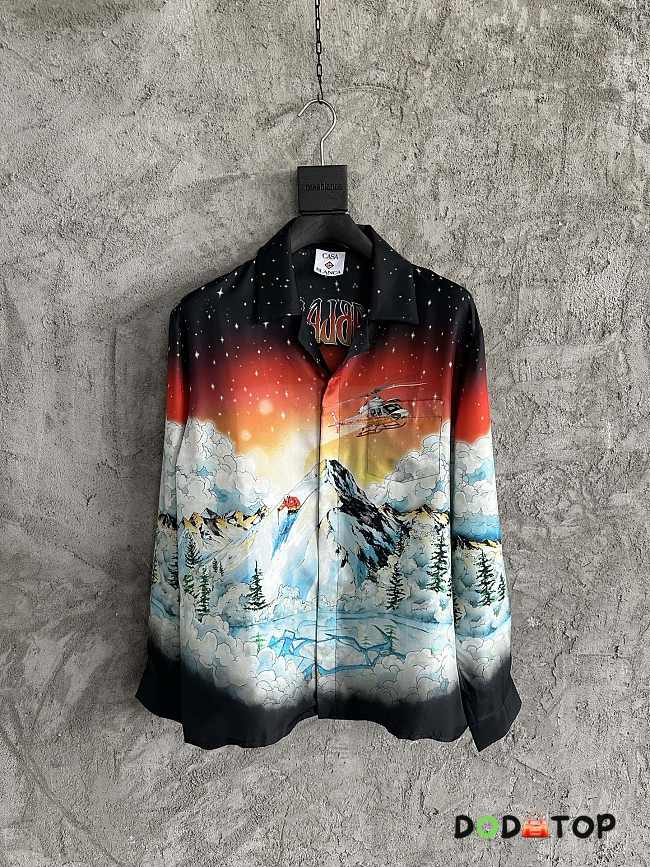 Casablanca ski-scene silk shirt Men - 1