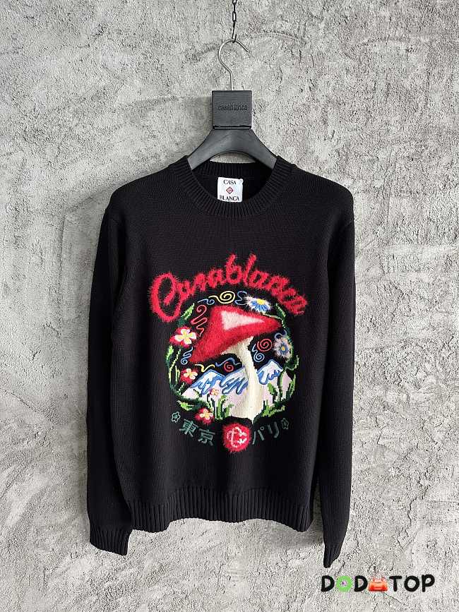 Casablanca mushroom-emblem sweater Men - 1