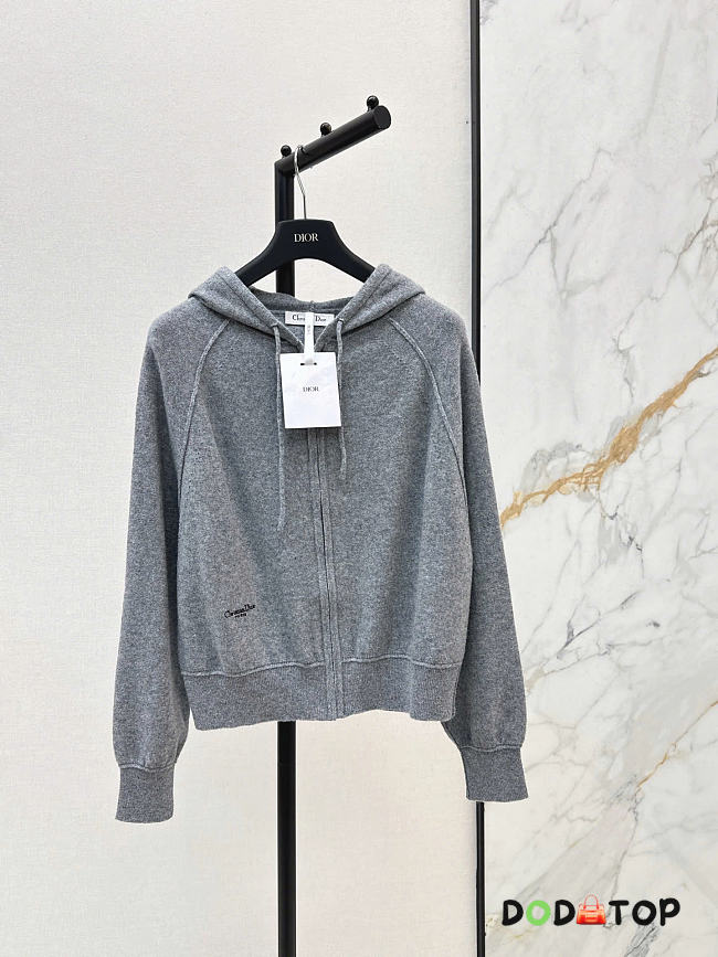 Dior Hooded Zipped Cardigan  - 1