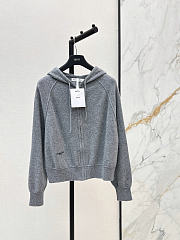 Dior Hooded Zipped Cardigan  - 1