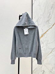 Dior Hooded Zipped Cardigan  - 5