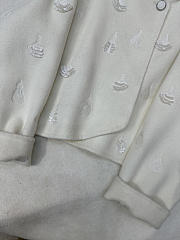 Hermes cashmere short coat white - 4