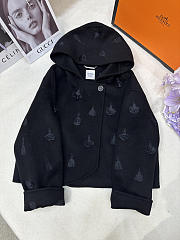 Hermes cashmere short coat black - 1
