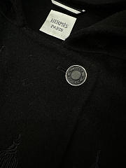 Hermes cashmere short coat black - 2