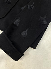 Hermes cashmere short coat black - 3