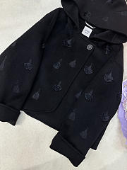 Hermes cashmere short coat black - 5