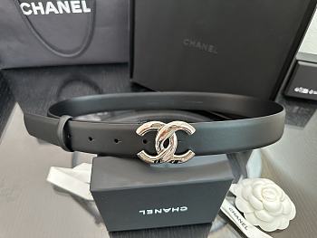 chanel belt black