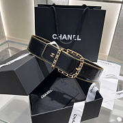 chanel belt black 4cm - 1