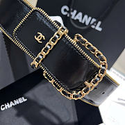 chanel belt black 4cm - 4