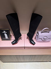 Christian Louboutin  Cassia Nodo Botta 100 mm Boots - Shiny calf leather - Black - Women - 3