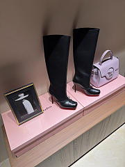Christian Louboutin  Cassia Nodo Botta 100 mm Boots - Shiny calf leather - Black - Women - 2