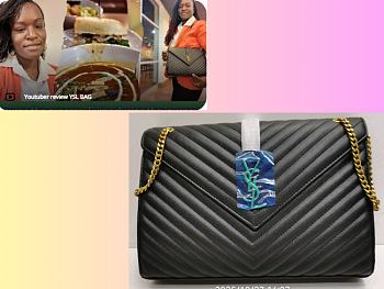 YSL College Bag black size 31x22x7.5cm Code Patrice (25% off)
