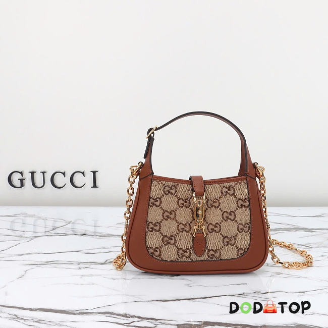 Gucci Jackie 1961 mini GG shoulder bag size 19x13x3cm - 1