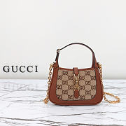 Gucci Jackie 1961 mini GG shoulder bag size 19x13x3cm - 1