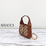 Gucci Jackie 1961 mini GG shoulder bag size 19x13x3cm - 5